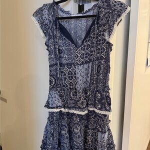 WAPG mixology dress small lace trim beach
